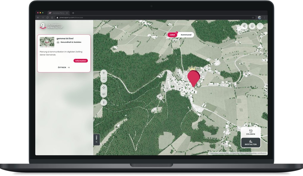 Gemeindemap - community participation platform preview