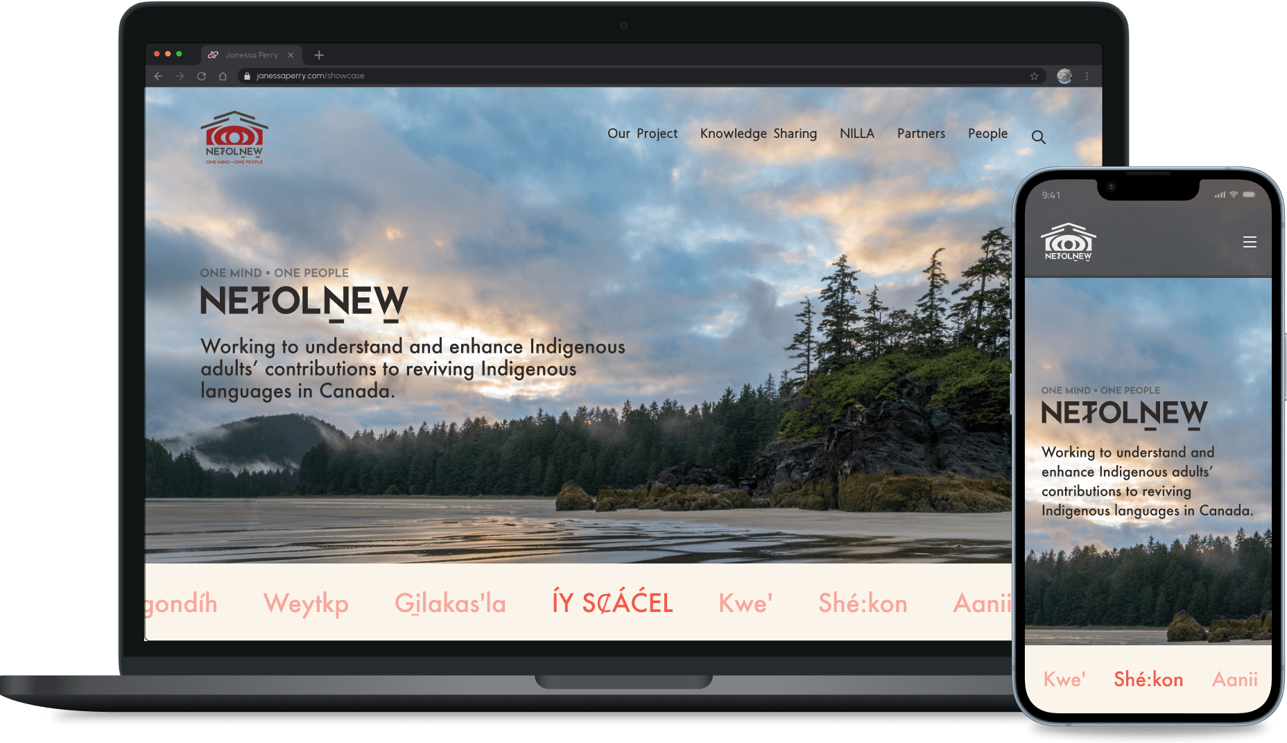 NETOLNEW - website redesign mockup preview
