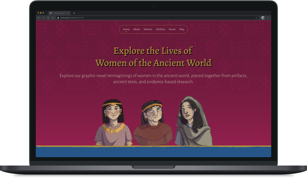 Women of the Ancient World website preview